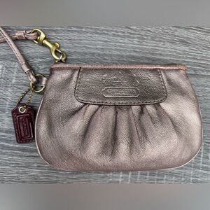 Coach Metallic Wristlet